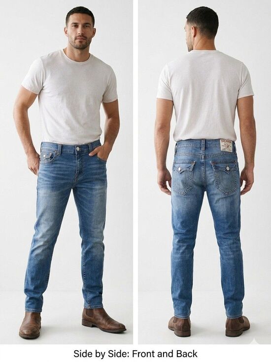 True Religion Other - True Religion Rocco Relaxed Skinny Men's Jeans - Size 38-40 x 32 - Medium Wash